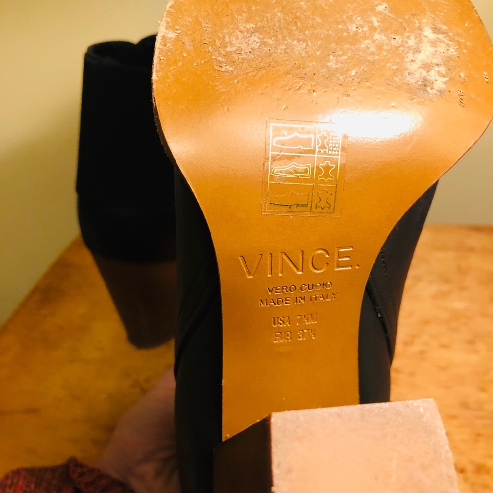 Vince Black Booties/ Boots 7.5 - Picture 7 of 7